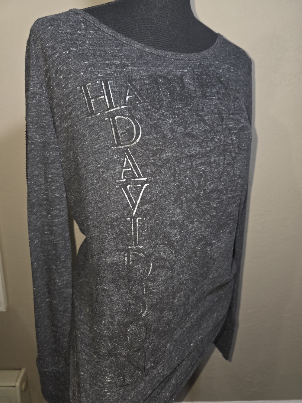 Harley-Davidson Dark Charcoal Long-Sleeve Graphic Tee
